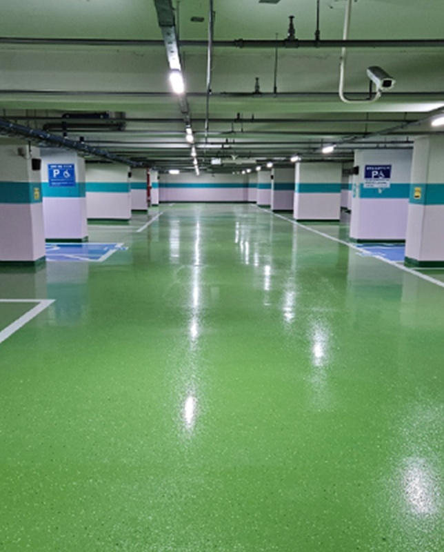 바닥 균열보수 및 도장공사