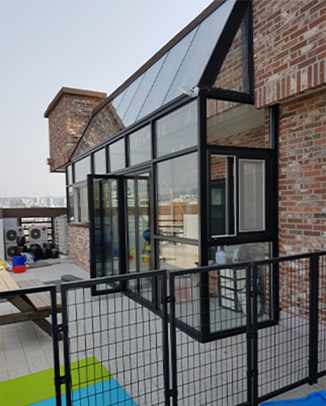 잡철 및 렉산케노피 설치